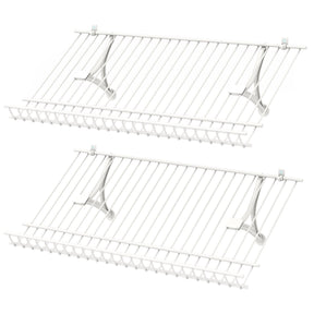 Closet Shelves Wall Mounted Set of 2