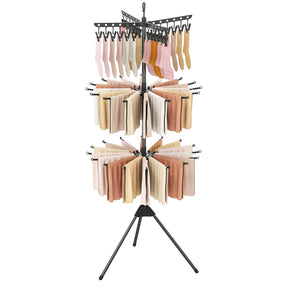 3-Tier Folding Clothes Drying Rack, 178 cm Freestanding Tripod Laundry Drying Rack