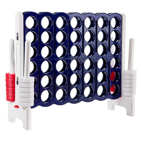 Jumbo 4-to-Score Giant Game Set 4 in A Row Game Sets with 42 Jumbo Rings for Party and Family Game