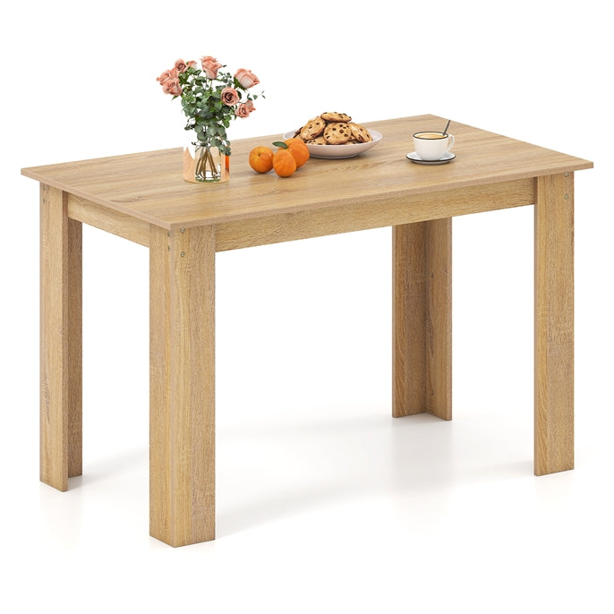 120 CM Dining Table for 4-6 People, Wooden Rectangular Table, Long Dinner Table
