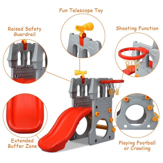 Kids Activity Climber Slide Outdoor Playset