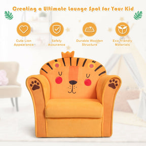 Kids Armrest Lion Upholstered Sofa with ASTM and CPSIA