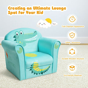 Kids Crocodile Armrest Upholstered Sofa with  ASTM and CPSIA