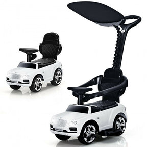 Licensed Bentley Kids Push Car With Removable Canopy