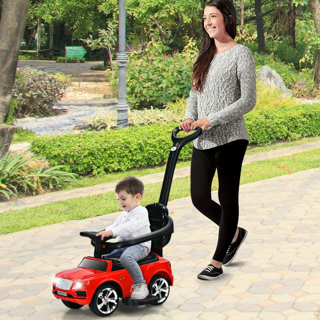 Licensed Bentley Kids Push Car With Removable Canopy