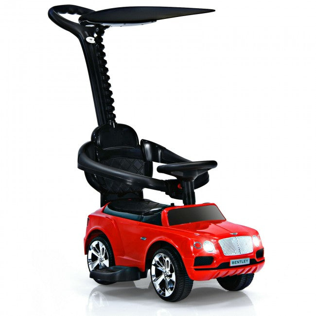 Licensed Bentley Kids Push Car With Removable Canopy