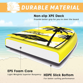 Lightweight Super Bodyboard Surfing with EPS Core Boarding and Leash & Wrist Strap