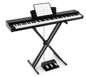 88-Key Keyboard Piano Set, Full Size Semi-weighted Digital Piano with Adjustable Stand