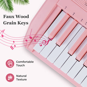 61 Keys Beginners Piano Keyboard, Electric Keyboard Kit with Adjustable Stand & Stool