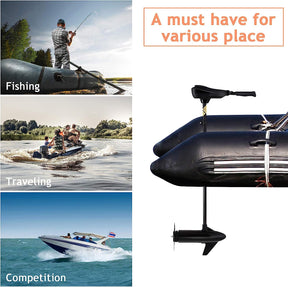 Marine Propeller 55lbs Freshwater Transom Mounted Trolling Motor 36" Shaft with Retractable and Rotatable Handles