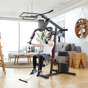 Multifunctional Cross Trainer Fitness Machine Workout Back Exerciser Hip Thruster Equipment with Stabilized Legs and Sturdy Frame