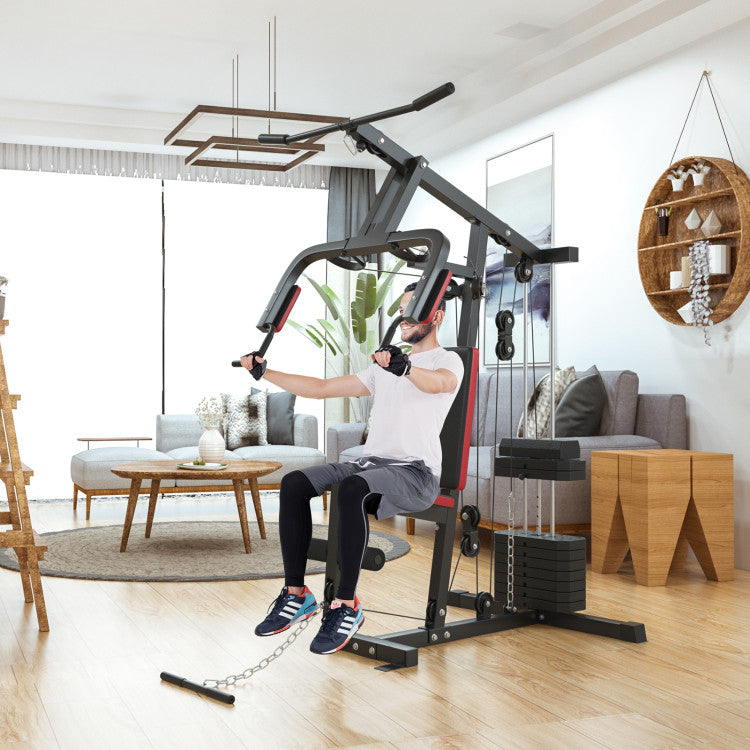 Multifunctional Cross Trainer Fitness Machine Workout Back Exerciser Hip Thruster Equipment with Stabilized Legs and Sturdy Frame