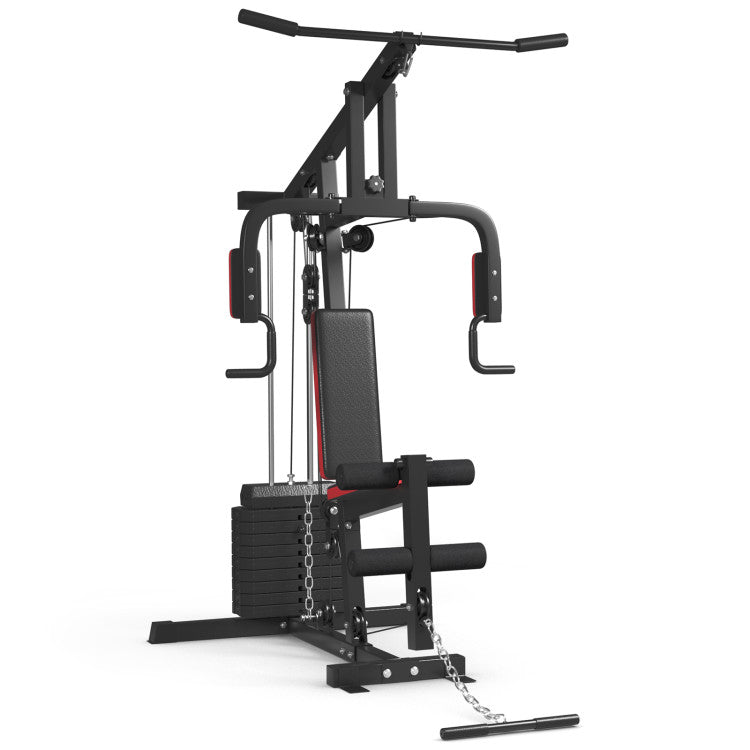 Multifunctional Cross Trainer Fitness Machine Workout Back Exerciser Hip Thruster Equipment with Stabilized Legs and Sturdy Frame