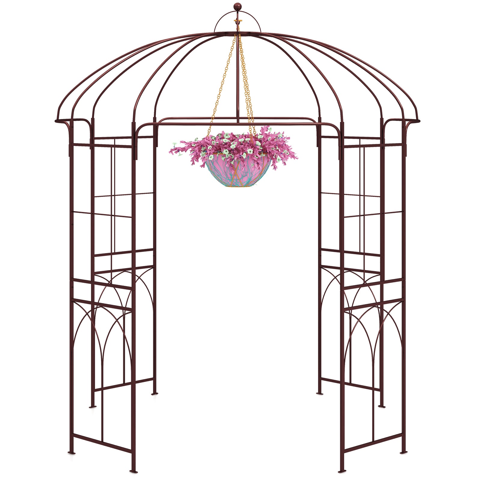Birdcage Shape Garden Arbor, 211cm Wide x 256cm High
