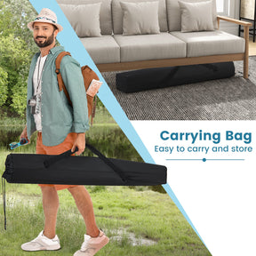 Portable Hammock with Stand, Outdoor Hammock with Space-saving Metal Frame