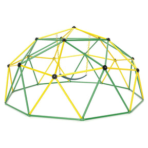 Climbing Dome with Swing, 10FT Kids Jungle Gym Monkey Bar Climbing Toys for Outdoor, Holds up to 363 KG