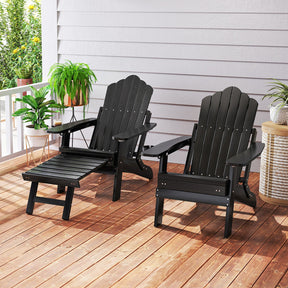All-Weather HIPS Patio Adirondack Chair 180kg Loaded