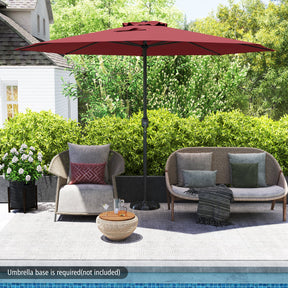3.6 m Patio Outdoor Market Umbrella With Crank Handle