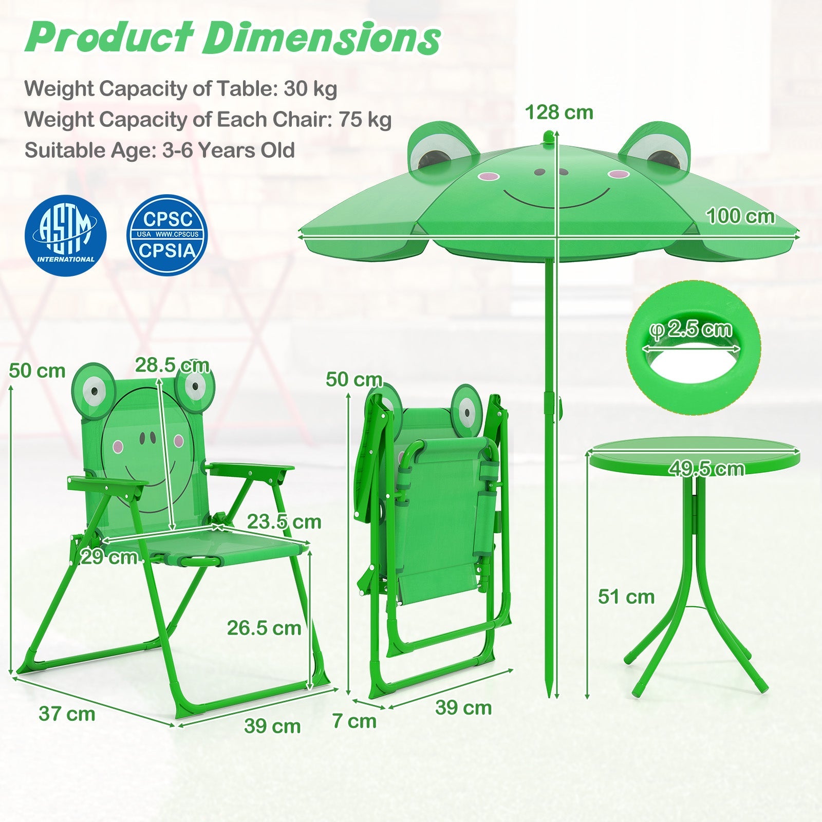 Kids Patio Furniture for Porch, Garden, Yard