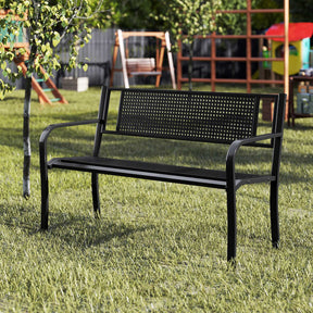 127 cm Outdoor Metal Loveseat Chair