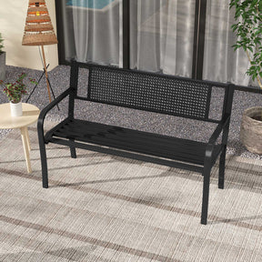127 cm Outdoor Metal Loveseat Chair