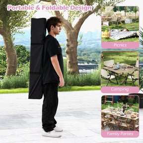 3 x 3M 1-Person Setup Pop up Canopy Tent, Foldable Outdoor Patio Shelter