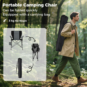 Portable Camping Chair, Outdoor Folding Oxford Cloth Chair