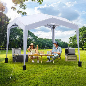 3 x 3 m Pop up Canopy Tent w/ Portable Wheeled Bag, 8 Stakes