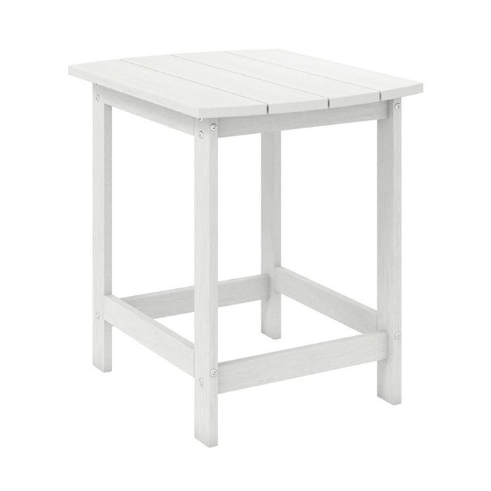 46cm Adirondack Outdoor Side Table, Weather Resistant End Table, Outdoor Tea Table for Patio, Backyard