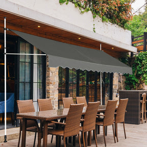 Telescopic Awning Sun Shade, Retractable Canopy Sun Shelter