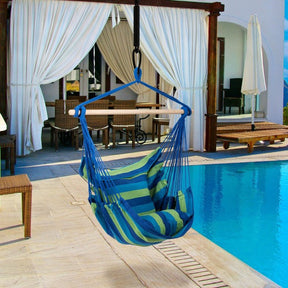 Outdoor Hanging Rope Swing 2 Seats Yard Hammock Chair