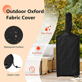 Outdoor Pizza Oven Wood Fire Pizza Maker Grill with Pizza Stone and Waterproof Cover