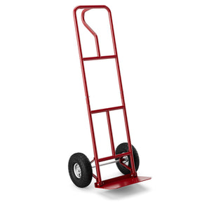 P-Handle Hand Truck with Foldable Load Plate for Warehouse Garage