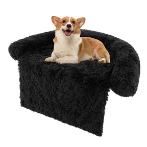 Plush Calming Dog Couch Bed, Dog Sofa Bed for Furniture Protector