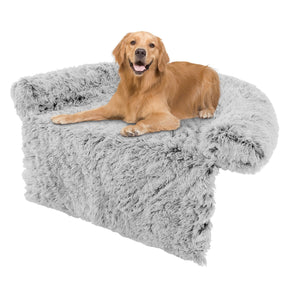 Plush Calming Dog Couch Bed, Dog Sofa Bed for Furniture Protector