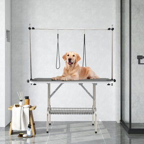 Dog Grooming Table, Foldable Home Pet Bathing Station