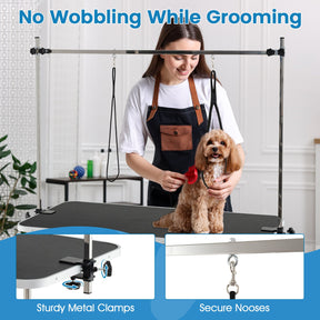 Dog Grooming Table, Foldable Home Pet Bathing Station