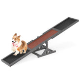 180 cm Wooden Dog Agility Seesaw, Dog Exercise & Play Set, 70kg Capacity
