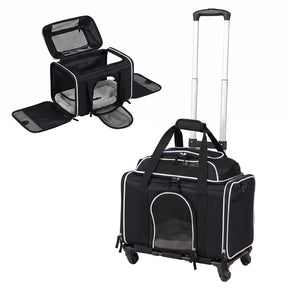 Foldable Pet Carrier with Wheels