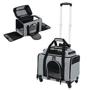 Foldable Pet Carrier with Wheels