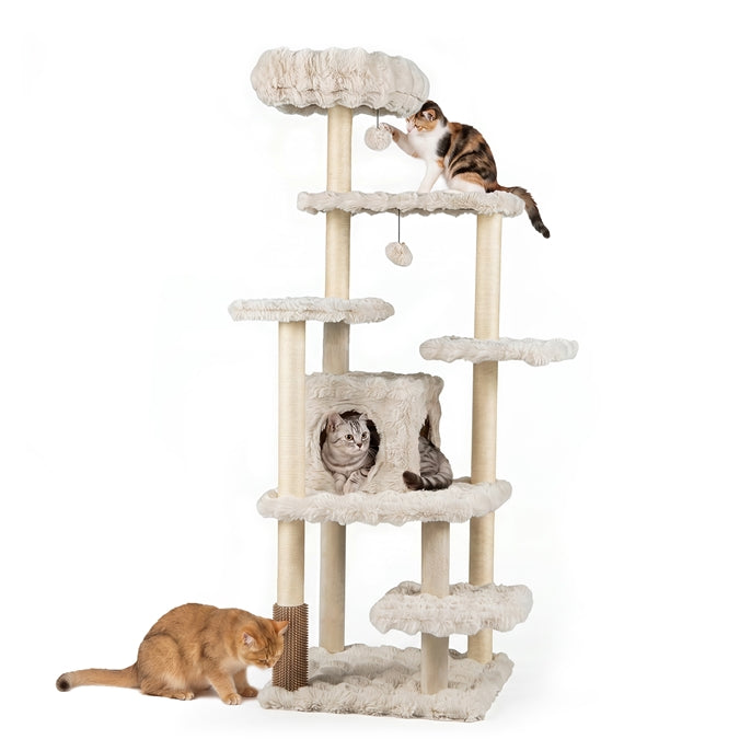 170cm Cat tree, Cat Scratching Post with Cat Cave