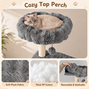 170cm Cat tree, Cat Scratching Post with Cat Cave