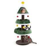 Cat Christmas Tree with Cozy Condo for Indoor Kittens