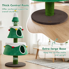 156cm Cat Christmas Tree for Indoor Kittens