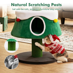 156cm Cat Christmas Tree for Indoor Kittens