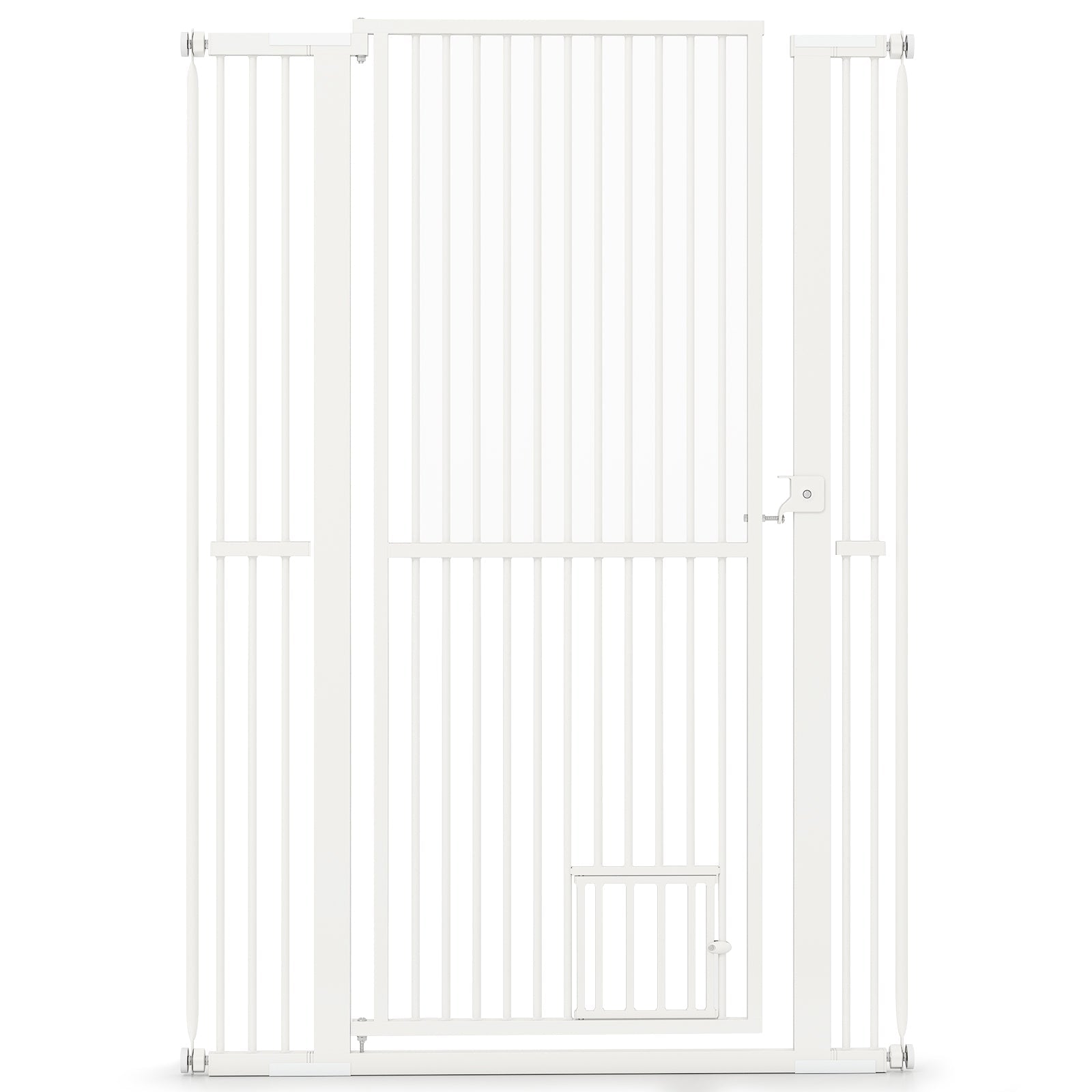 150 cm/171 cm Extra Tall Pet Gate, Heavy-Duty Metal Cat Gate w/ 77 cm-104 cm Wide Opening