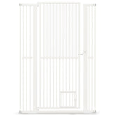 150 cm/171 cm Extra Tall Pet Gate, Heavy-Duty Metal Cat Gate w/ 77 cm-104 cm Wide Opening