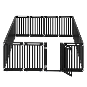 Indoor Outdoor Dog Playpen, 81cm Height, 8/10/12 Panels, Black/White