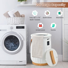 Portable 20L Luxury Towel Warmer Extra Large Bucket-Style Hot Towel Warmer with Auto Shut Off and 4 Timer Settings