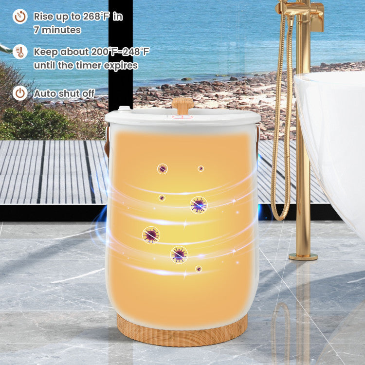 Portable 20L Luxury Towel Warmer Extra Large Bucket-Style Hot Towel Warmer with Auto Shut Off and 4 Timer Settings